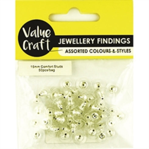 Silver Colour Comfort Earring Studs